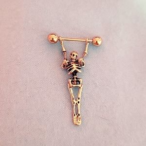 🆕️ Environment- Friendly Stainless Steel Nickel free Skull Nipple ring